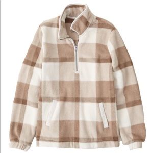 Abercrombie Half Zip Sherpa Sweatshirt